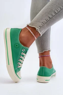 Trampki Damskie Big Star|Trampki Damskie Niskie></noscript>Big Star Shoes Niskie Trampki Damskie Big Star NN274268 Zielone Zielony