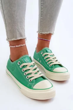 Trampki Damskie Big Star|Trampki Damskie Niskie></noscript>Big Star Shoes Niskie Trampki Damskie Big Star NN274268 Zielone Zielony