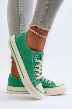 Trampki Damskie Big Star|Trampki Damskie Niskie></noscript>Big Star Shoes Niskie Trampki Damskie Big Star NN274268 Zielone Zielony