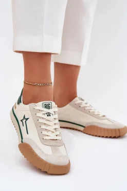 New Niskie Trampki Damskie Big Star NN274867 Beżowe Damskie Trampki Damskie Big Star|Trampki Damskie Niskie