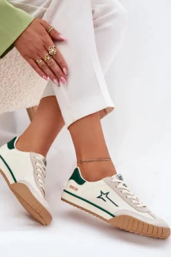 New Niskie Trampki Damskie Big Star NN274867 Beżowe Damskie Trampki Damskie Big Star|Trampki Damskie Niskie