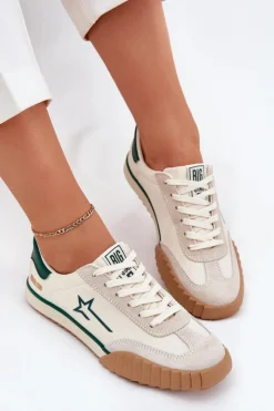 New Niskie Trampki Damskie Big Star NN274867 Beżowe Damskie Trampki Damskie Big Star|Trampki Damskie Niskie