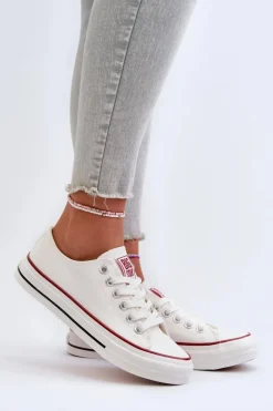 Discount Niskie Trampki Damskie Big Star NN274274 Białe Damskie Trampki Damskie Big Star|Trampki Damskie Niskie