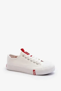Trampki Damskie Niskie>Lee Cooper Niskie Trampki Damskie LCW-24-31-2239 Białe