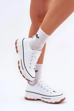 Hot Niskie Trampki Damskie Na Platformie Białe Aradwin Damskie Trampki Damskie Niskie