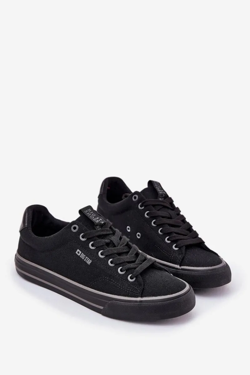 New Niskie Trampki Męskie Big Star NN174018 Czarne Męskie Trampki Męskie Big Star|Trampki Niskie