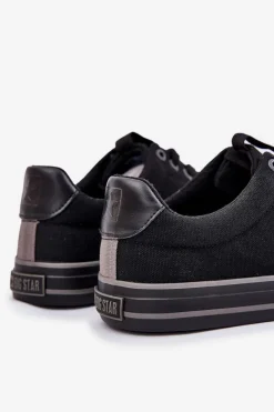 New Niskie Trampki Męskie Big Star NN174018 Czarne Męskie Trampki Męskie Big Star|Trampki Niskie