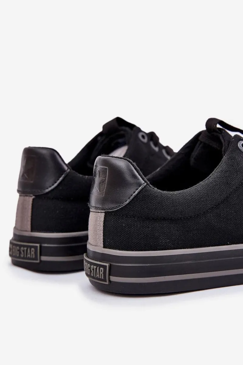 New Niskie Trampki Męskie Big Star NN174018 Czarne Męskie Trampki Męskie Big Star|Trampki Niskie