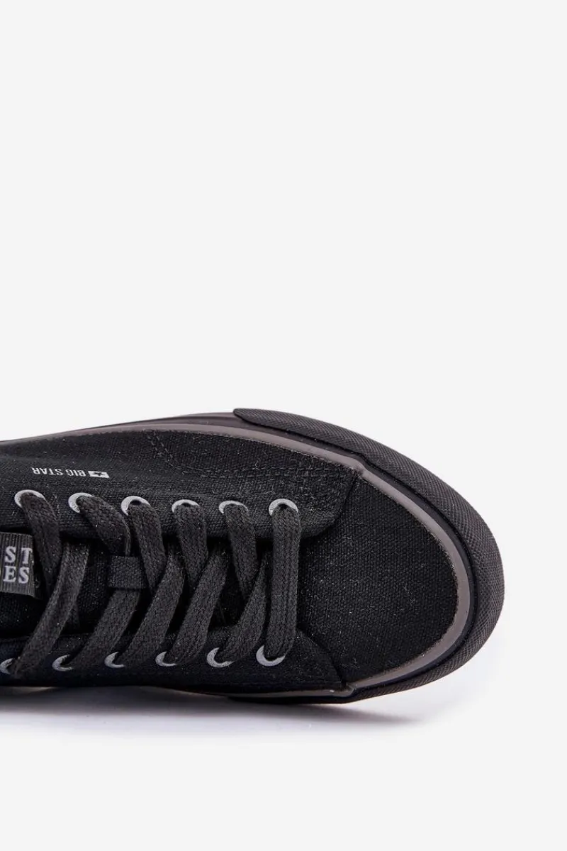 New Niskie Trampki Męskie Big Star NN174018 Czarne Męskie Trampki Męskie Big Star|Trampki Niskie