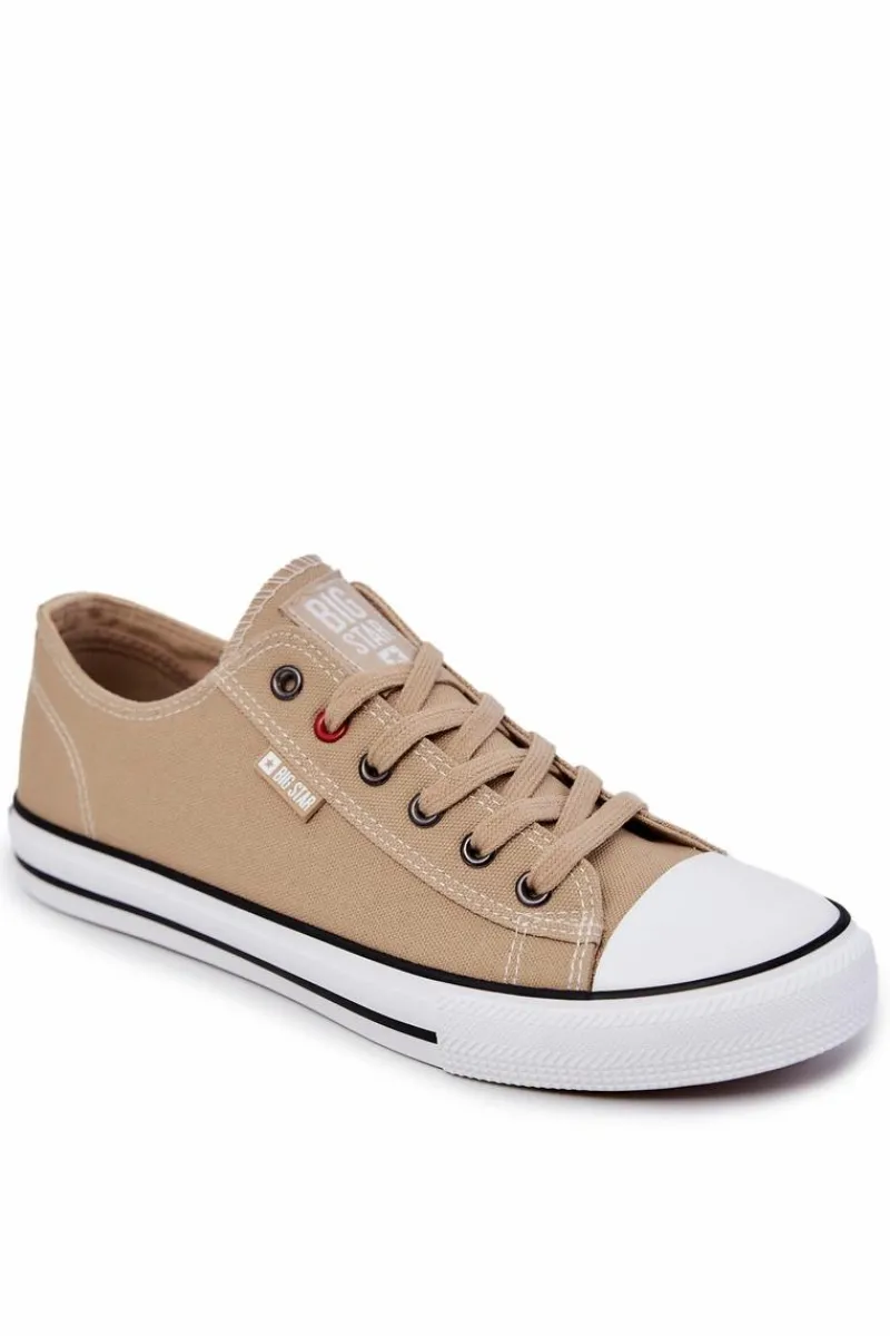 Trampki Męskie Big Star|Trampki Niskie>Big Star Shoes Niskie Trampki Męskie Big Star JJ174382 Beżowe