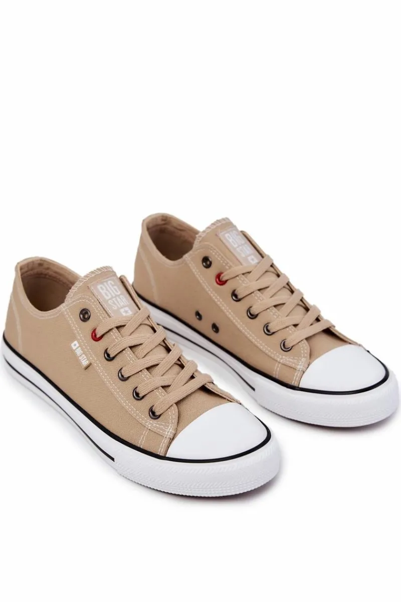 Trampki Męskie Big Star|Trampki Niskie>Big Star Shoes Niskie Trampki Męskie Big Star JJ174382 Beżowe