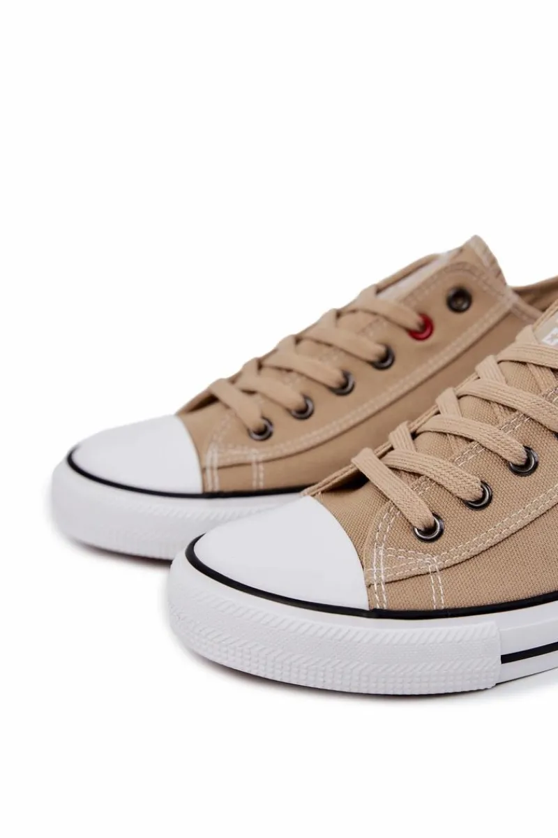 Trampki Męskie Big Star|Trampki Niskie>Big Star Shoes Niskie Trampki Męskie Big Star JJ174382 Beżowe