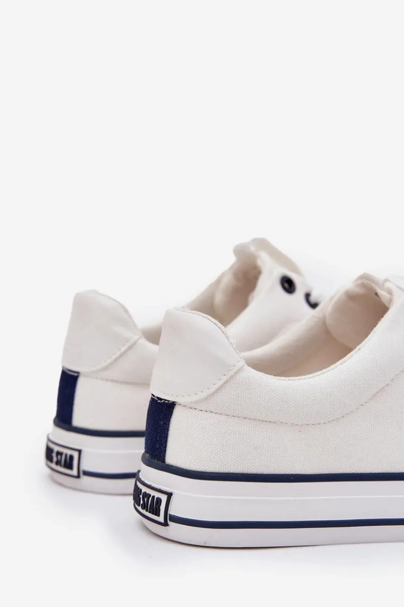 New Niskie Trampki Męskie Big Star NN174017 Białe Męskie Trampki Męskie Big Star|Trampki Niskie