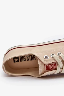 Clearance Big Star Shoes Niskie Trampki Męskie Big Star NN174100 Beżowe Beżowy