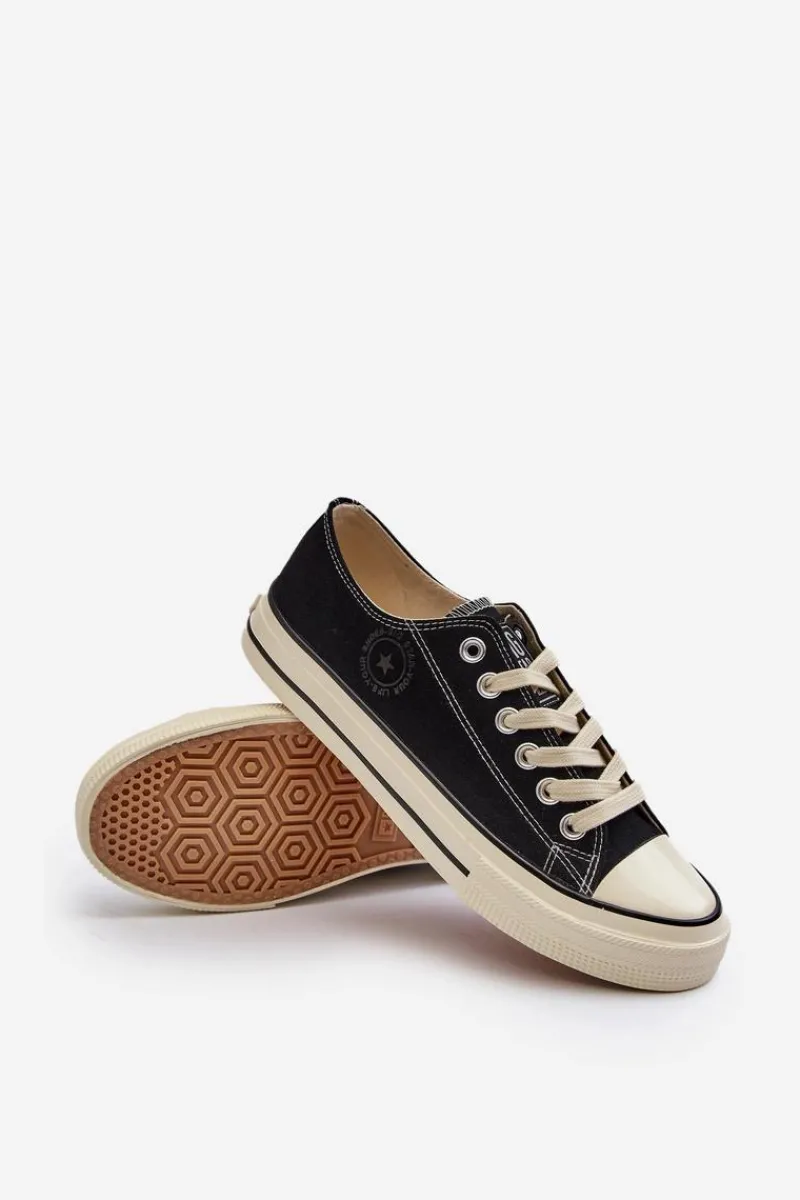 Trampki Męskie Big Star|Trampki Niskie>Big Star Shoes Niskie Trampki Męskie Big Star NN174099 Czarne Czarny