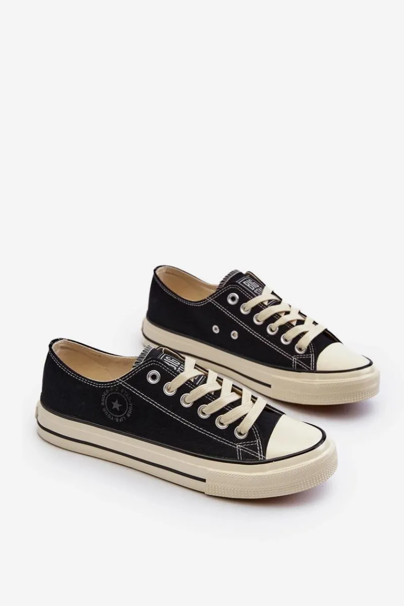 Trampki Męskie Big Star|Trampki Niskie>Big Star Shoes Niskie Trampki Męskie Big Star NN174099 Czarne Czarny