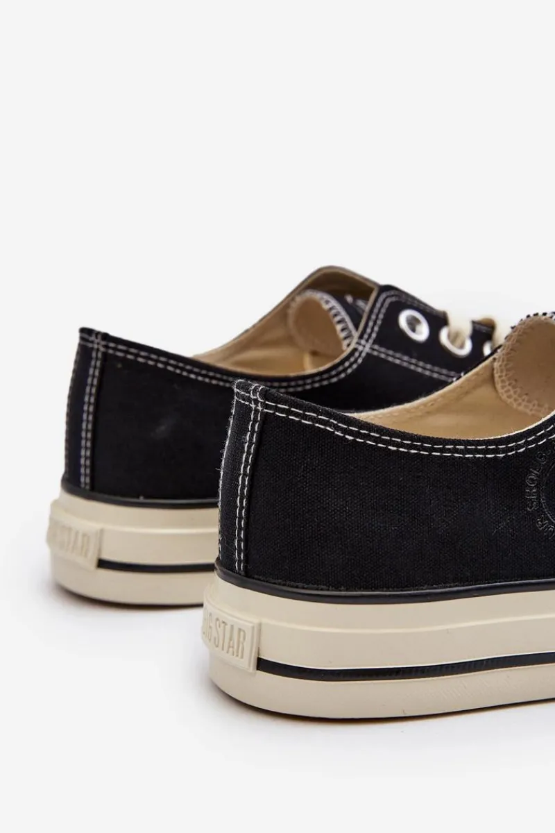 Trampki Męskie Big Star|Trampki Niskie>Big Star Shoes Niskie Trampki Męskie Big Star NN174099 Czarne Czarny