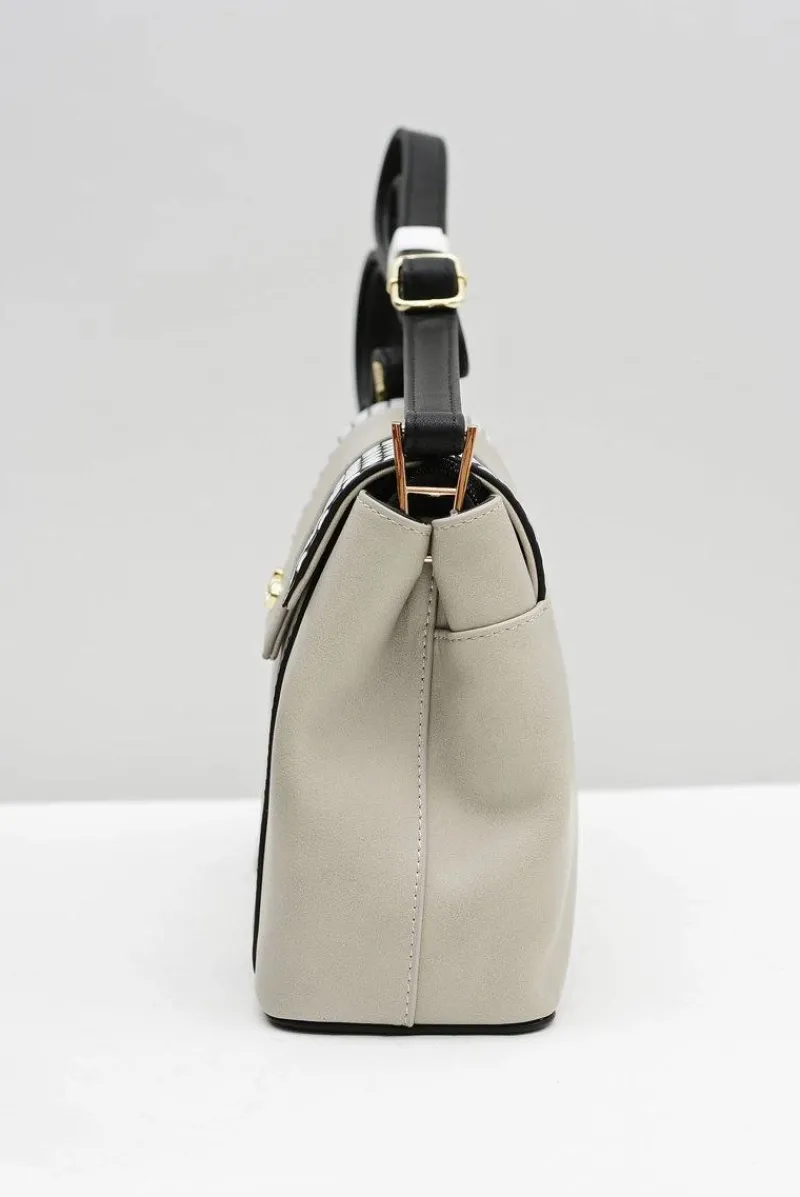 Discount Damska Średnia Klasyczna Czarno Szara Torebka Torebki Nobo|Torebki Klasyczne