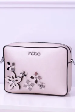 Torebki Nobo|Listonoszki>Nobo Damska Torebka Listonoszka Białe Złoto NBAG-E1590-C000