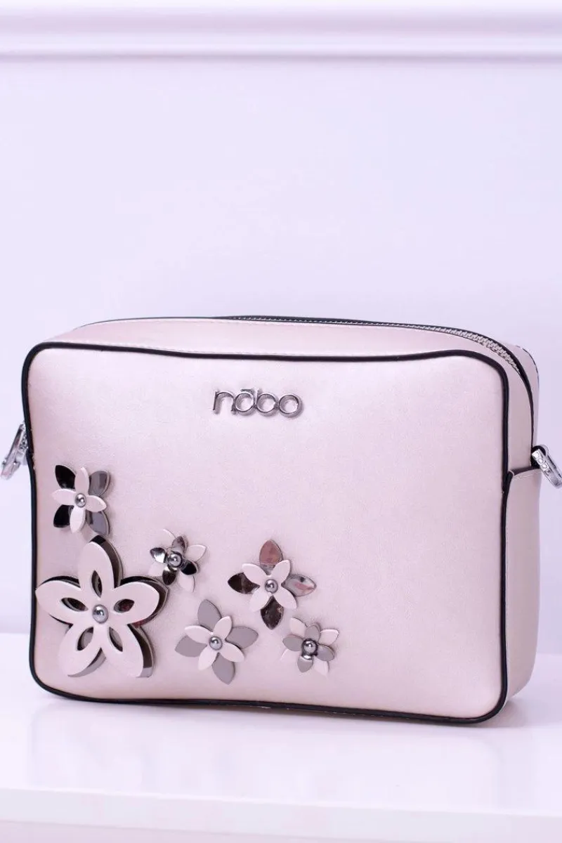 Torebki Nobo|Listonoszki>Nobo Damska Torebka Listonoszka Białe Złoto NBAG-E1590-C000