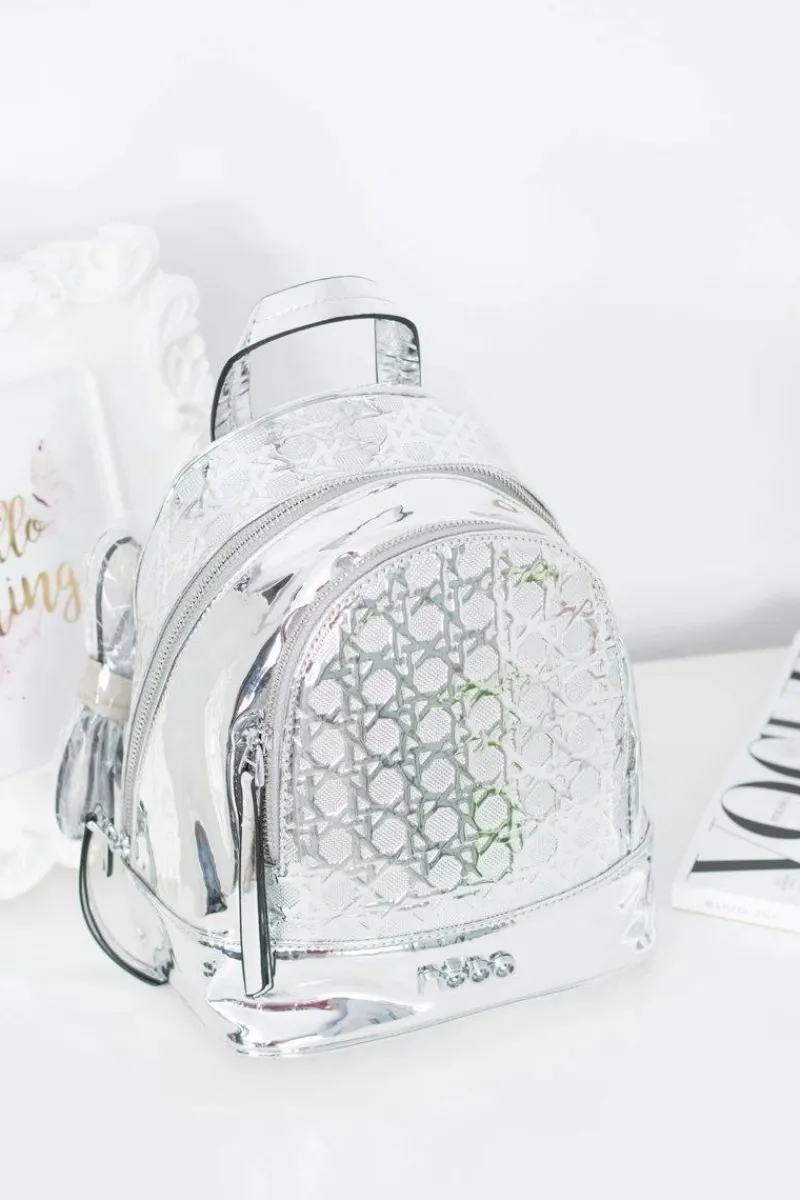 Plecaki|Torebki Nobo>Nobo Srebrny Designerski Plecak