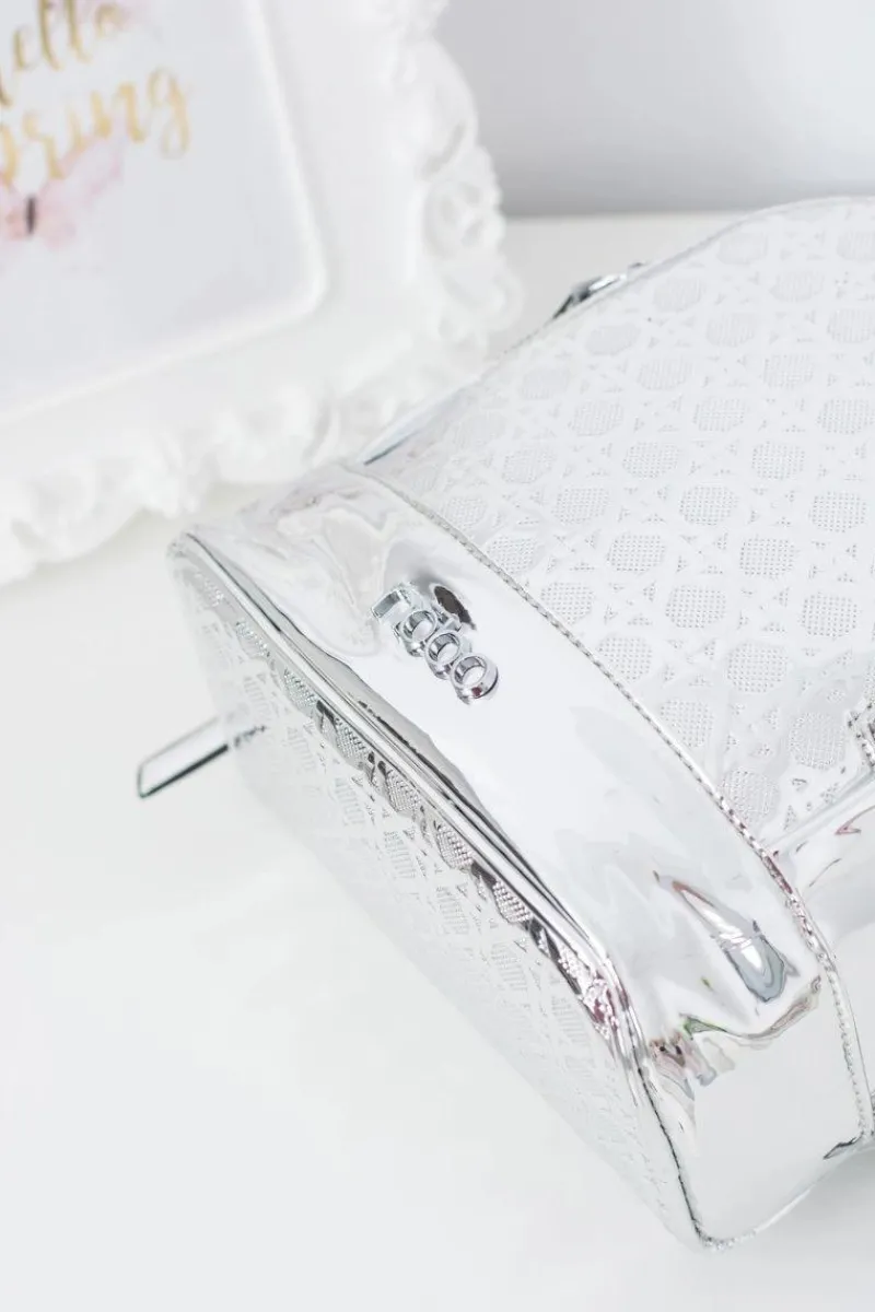 Plecaki|Torebki Nobo>Nobo Srebrny Designerski Plecak