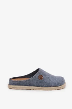 Obuwie Domowe Kapcie Damskie CS000047 Błękitne Damskie Kapcie Klasyczne|Klapki Damskie Klasyczne