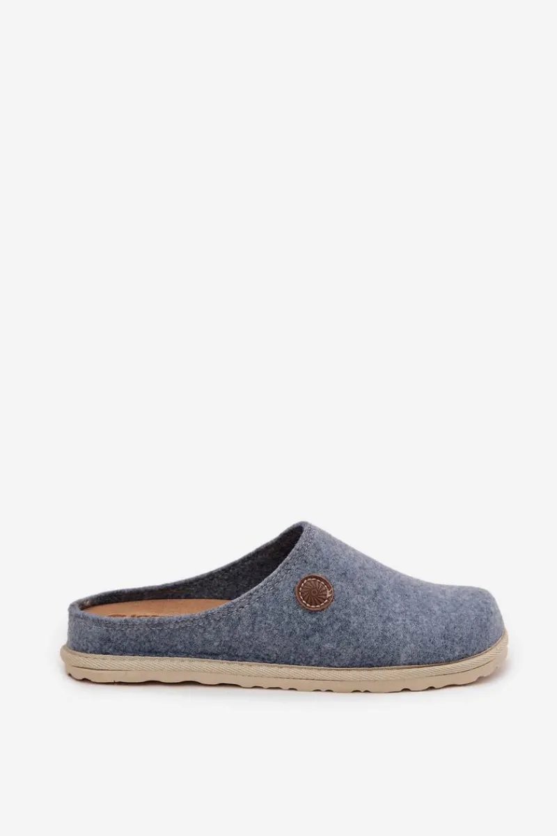 Obuwie Domowe Kapcie Damskie CS000047 Błękitne Damskie Kapcie Klasyczne|Klapki Damskie Klasyczne