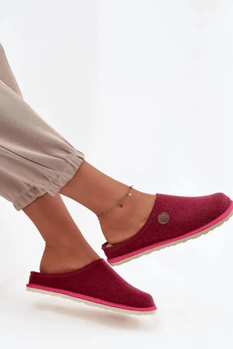 Clearance INBLU Obuwie Domowe Kapcie Damskie CS000047 Różowe Różowy