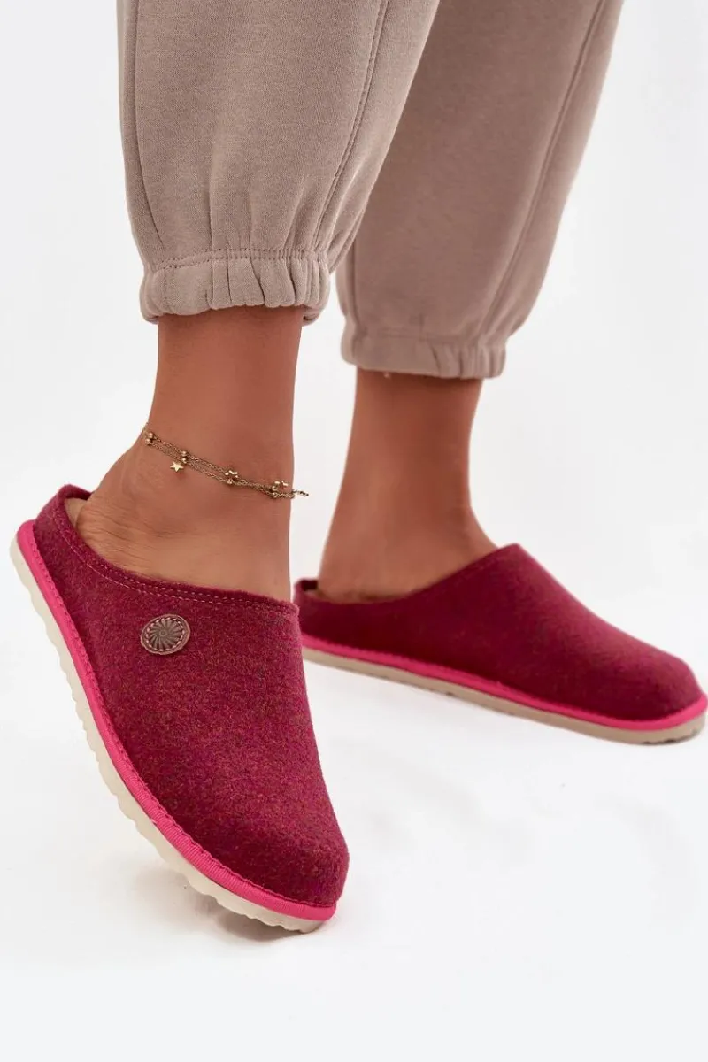 Clearance INBLU Obuwie Domowe Kapcie Damskie CS000047 Różowe Różowy
