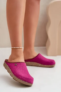 Kapcie Klasyczne|Klapki Damskie Klasyczne>INBLU Obuwie Domowe Kapcie Damskie ED000018 Fuksja