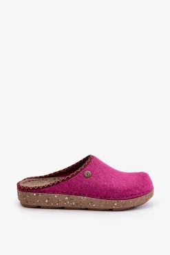 Kapcie Klasyczne|Klapki Damskie Klasyczne></noscript>INBLU Obuwie Domowe Kapcie Damskie ED000018 Fuksja