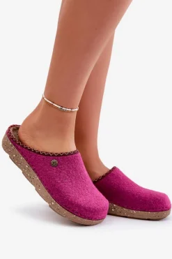 Kapcie Klasyczne|Klapki Damskie Klasyczne></noscript>INBLU Obuwie Domowe Kapcie Damskie ED000018 Fuksja