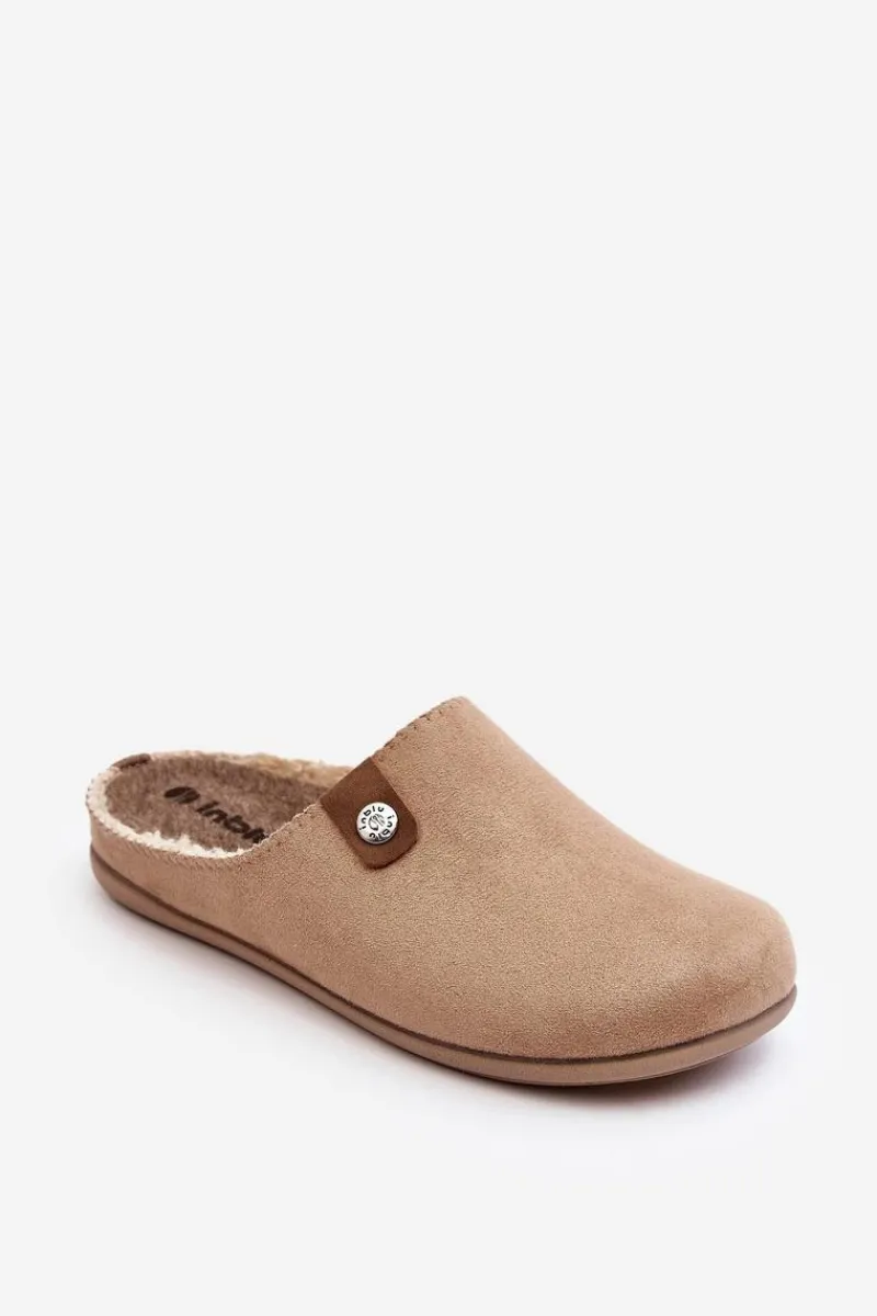 Sale Obuwie Domowe Kapcie Damskie GF000011 Beżowe Damskie Kapcie Klasyczne|Klapki Damskie Klasyczne