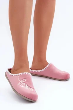 New INBLU Obuwie Domowe Kapcie Damskie GF000026 Różowe