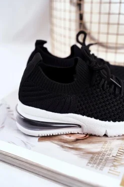 Best Boto Obuwie Sportowe Dziecięce Sznurowane Czarne Lena