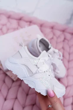 Dziewczęce>Boto Obuwie Sportowe Dziecięce Młodzieżowe Białe Bajka