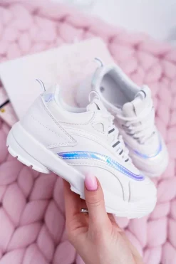 Dziewczęce>Boto Obuwie Sportowe Dziecięce Młodzieżowe Białe Miracle