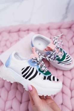 Outlet Obuwie Sportowe Dziecięce Młodzieżowe Białe Maja Dzieci Dziewczęce