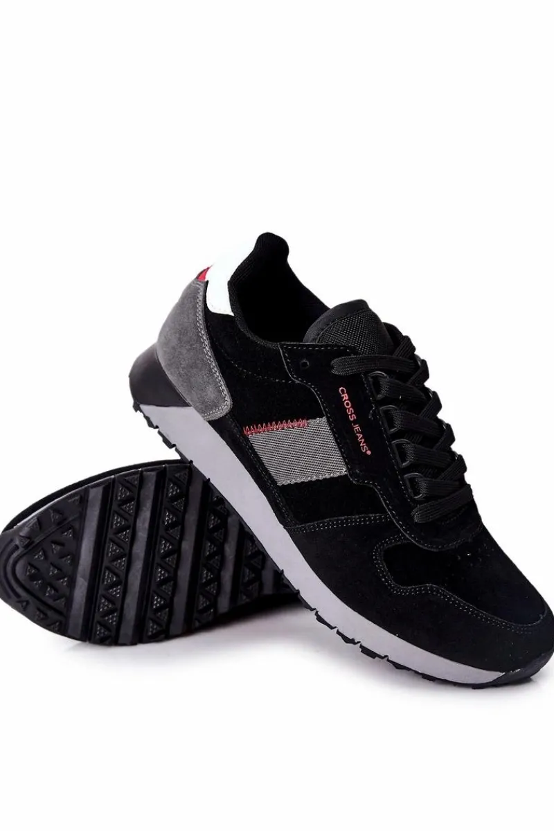 Sale Cross Jeans Obuwie Sportowe Męskie Czarne II1R4009C