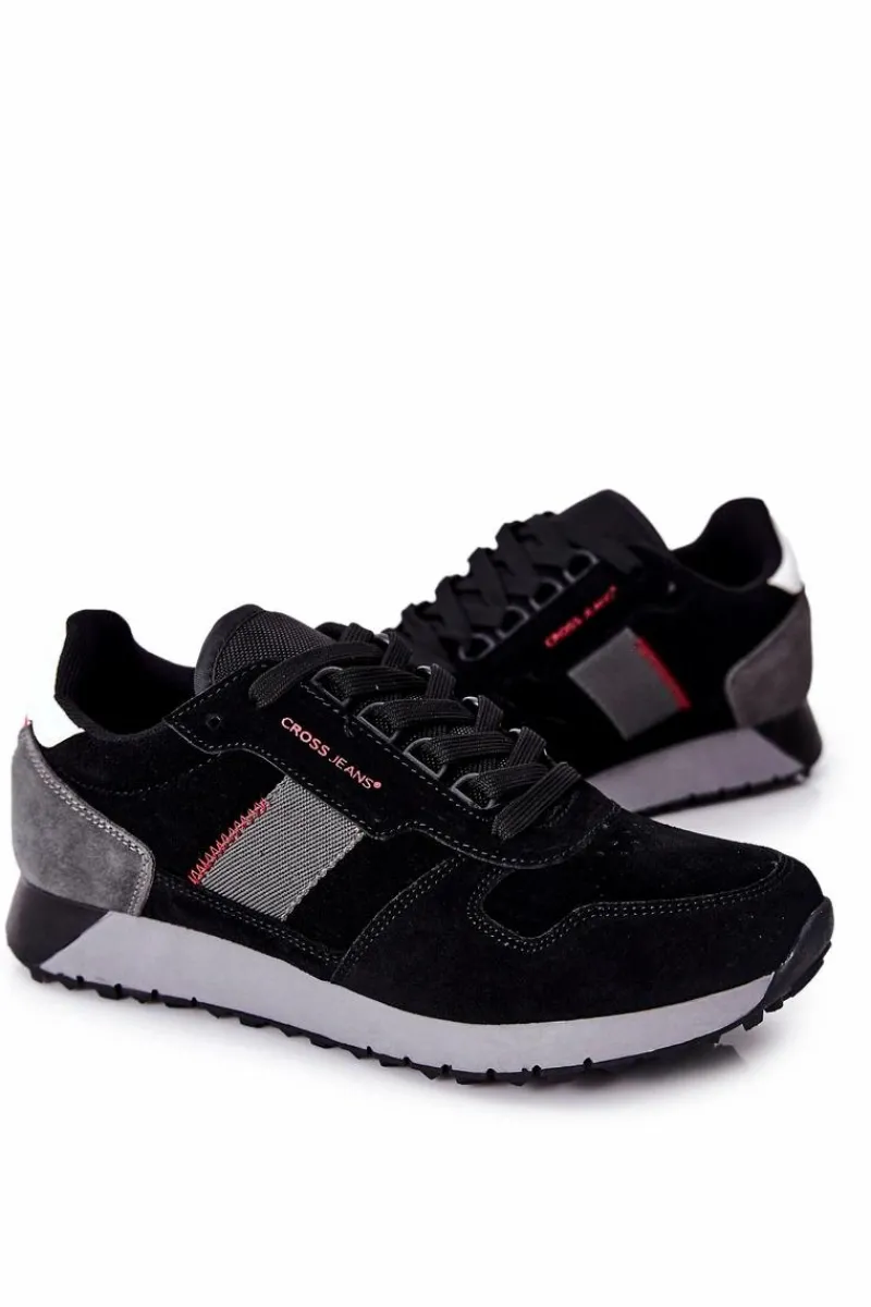 Sale Cross Jeans Obuwie Sportowe Męskie Czarne II1R4009C