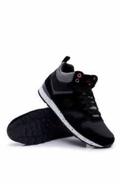 Obuwie Sportowe Męskie>Cross Jeans Obuwie Sportowe Męskie Czarne EE1R4119C