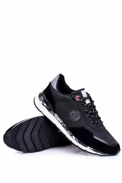 Obuwie Sportowe Męskie>Cross Jeans Obuwie Sportowe Męskie Czarne GG1R4027C