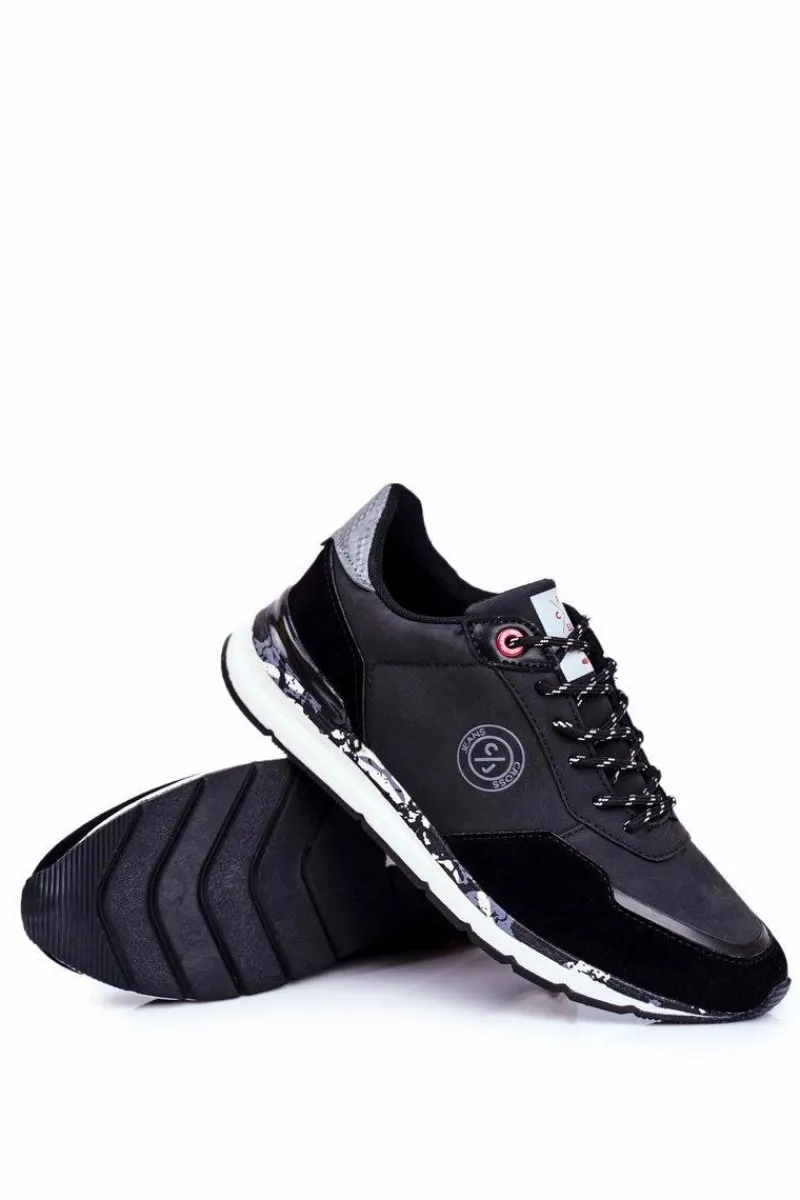 Obuwie Sportowe Męskie>Cross Jeans Obuwie Sportowe Męskie Czarne GG1R4027C