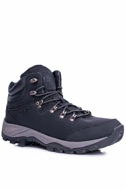 Sale Boto Obuwie Trekkingowe Męskie Ocieplane Czarne Jax