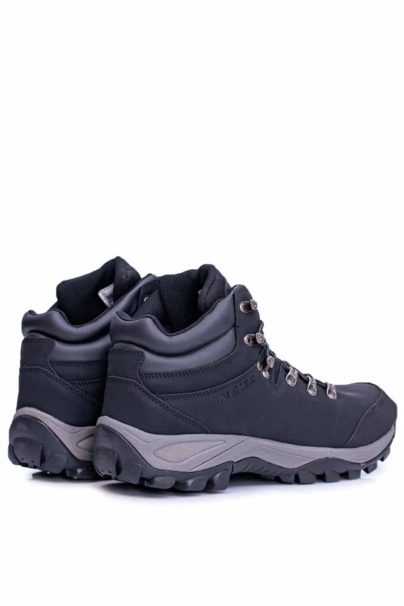 Sale Boto Obuwie Trekkingowe Męskie Ocieplane Czarne Jax