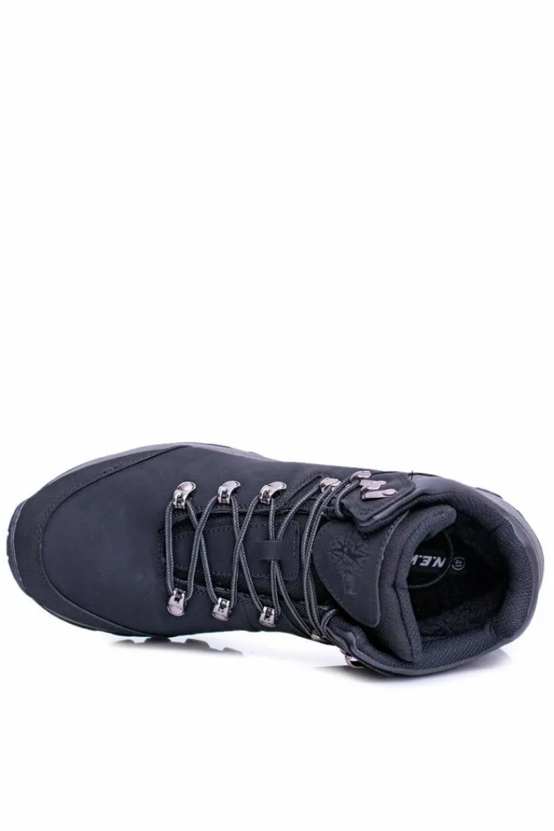 Sale Boto Obuwie Trekkingowe Męskie Ocieplane Czarne Jax