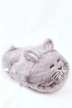 Dziewczęce|Kapcie Klasyczne>Boto Ocieplacz Na Stopy Króliczek Szary