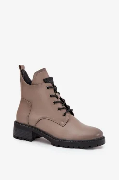 Botki Ocieplane|Botki Sznurowane></noscript>Buty damskie Vinceza Ocieplane Botki Damskie Na Klocku Vinceza 58609 Szare Szary