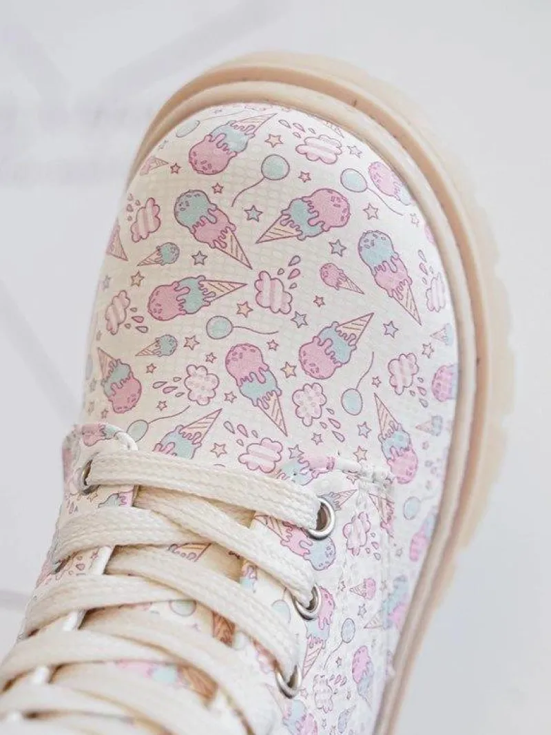 Ocieplane Botki Dziecięce Na Suwak Beżowe Dolida Dzieci Dziewczęce